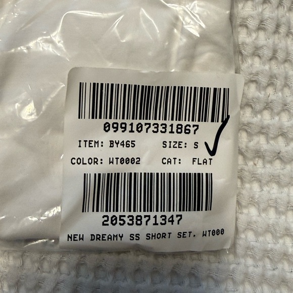 J. Crew Dreamy Pajama Bottom shorts with Black Piping details NWT S White - Picture 11 of 11